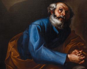 Cesare Fracanzano (Bisceglie, 1605 - Barletta, 1651), The Repentance of Saint Peter